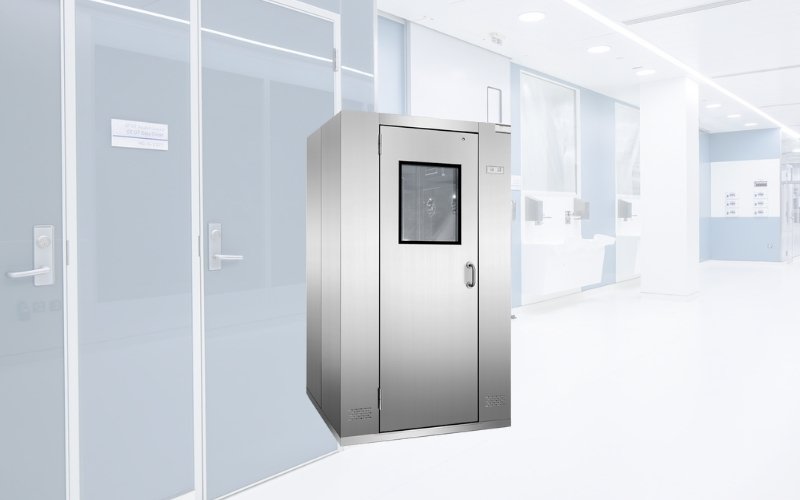How do air showers help reduce particle 