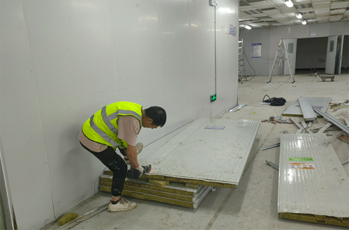 Cleanroom Wall Panel Disassembly Cleanroom Wall Panel Disassembly